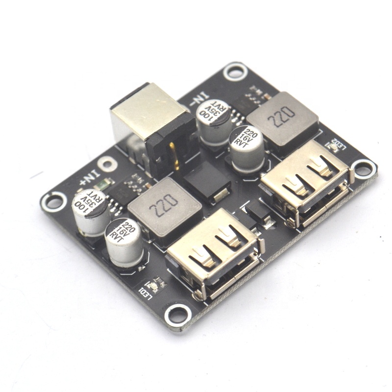 2 канальный USB QC3.0 QC2.0 DC-DC понижающий преобразователь зарядки понижающий модуль быстрого плата для зарядного устройства