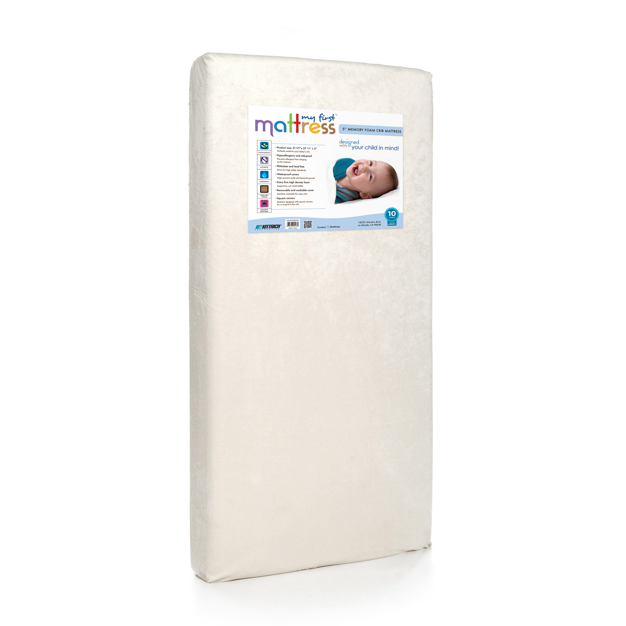 Wholesale USA Newborn Safety and Comfort Cradle Mattress Pad Waterproof Crib Mattress Custom Luxury Mattress