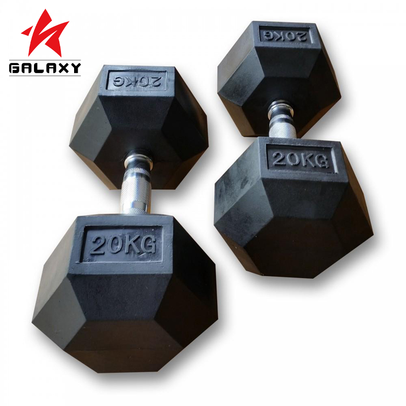 Factory Supplied Cheap Rubber Dumbells Hex Dumbbell For Adult