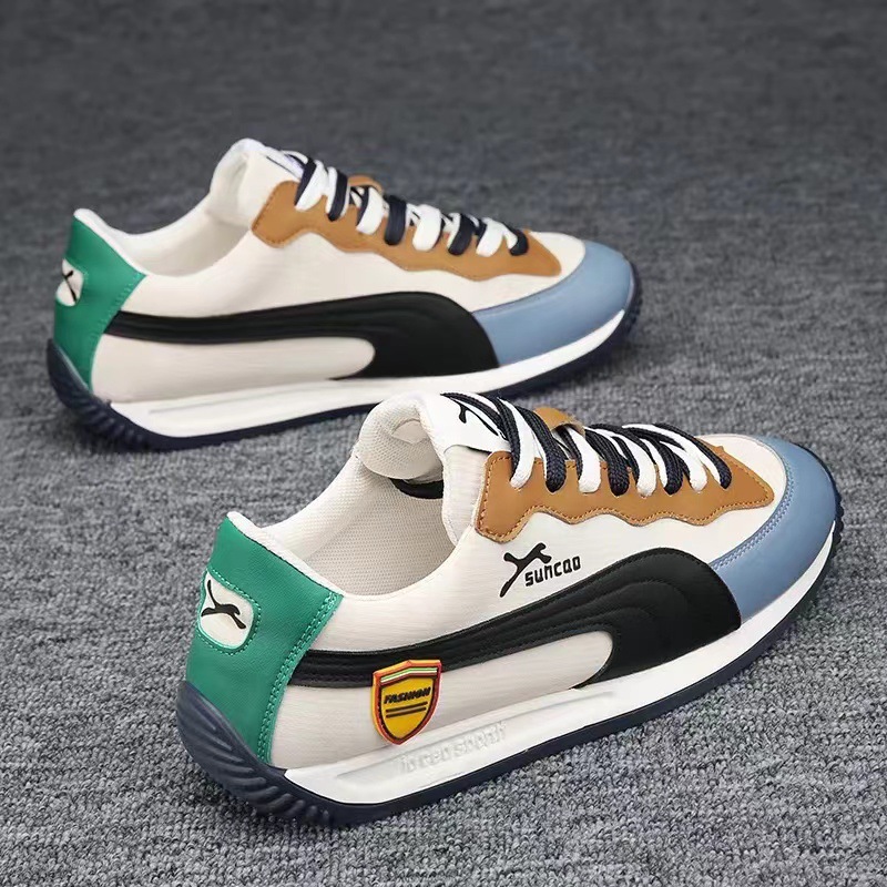 Trendy men's shoes breathable sneakers new versatile casual board shoes sports walking running soft sole shoes men fashion