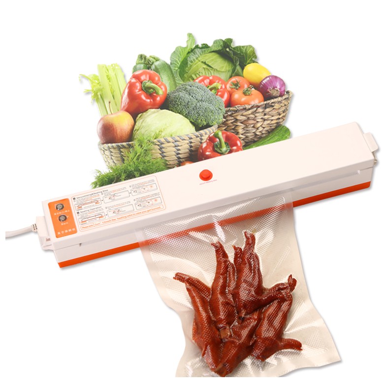 Food-Vacuum-Sealer-Machine Film-Container Saengq Best 15pcs 220V Include