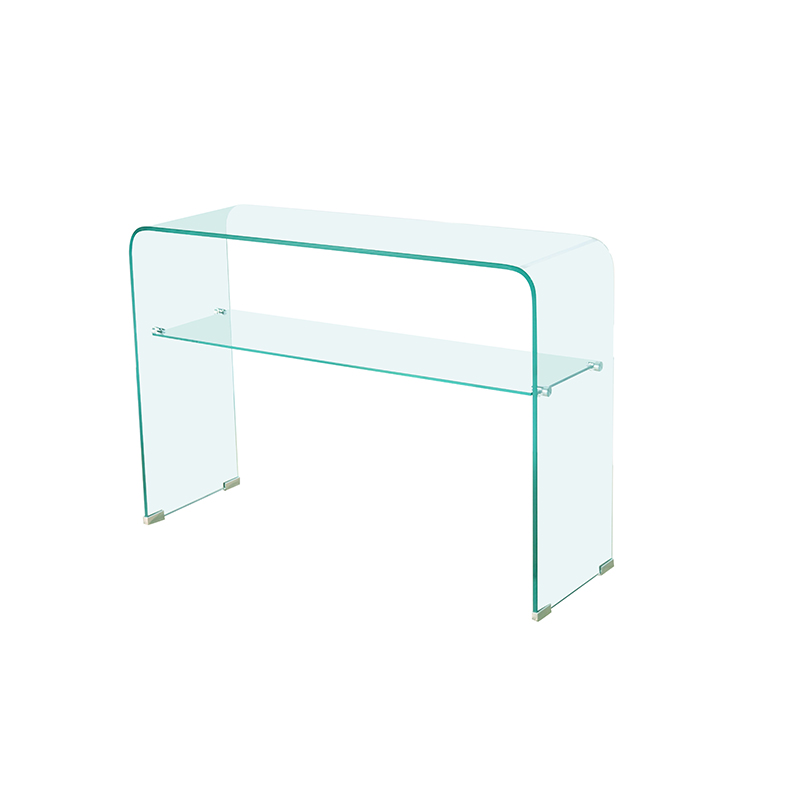 living room luxury entryway hall narrow entrance hallway entry table modern all tempered bend bent curved glass console tables