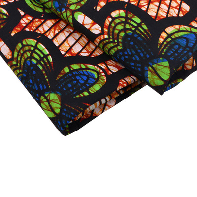 Spot wholesale cotton African wax cloth, real wax double color, African batik apparel fabric