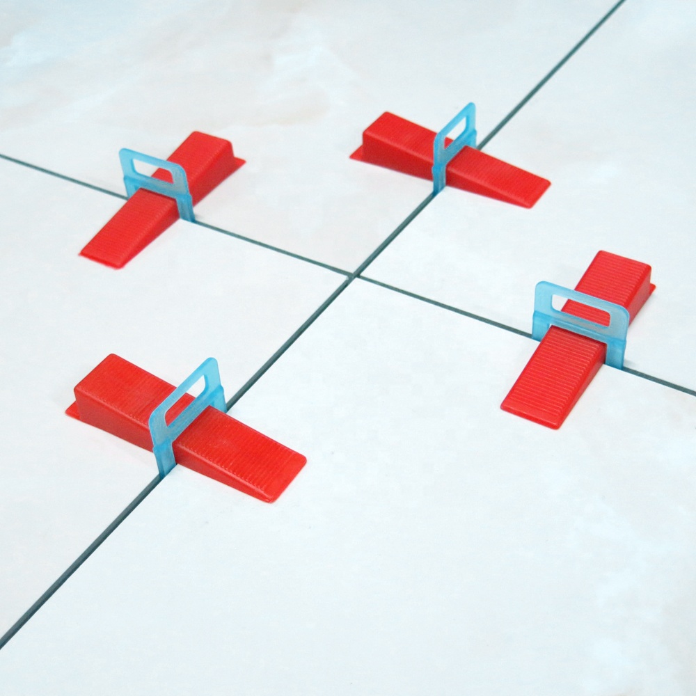 Hot Sale Tile Leveling System Spacer Accessories Wedges 1/16 1/8 1mm 1.5mm 2mm 2.5mm 3mm Clips for Floor Wall Ceramic Tiling Kit