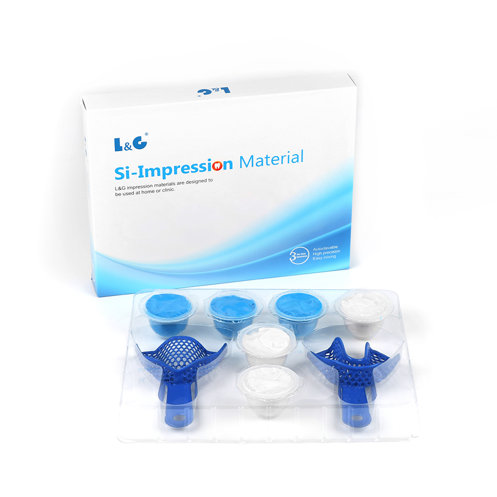 ISO CE FDA одобренный Private Label 28G Impression силиконовый Шпаклевка-Стоматологический Impression Kit с металлическим поддоном Impression