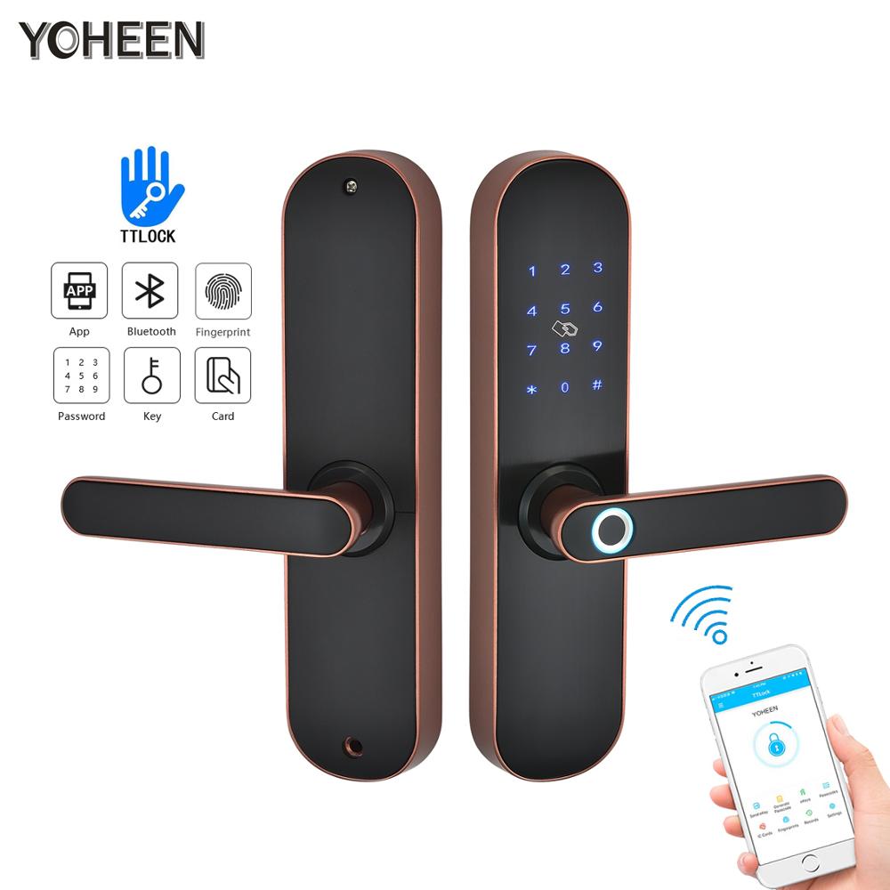 Yoheen Bluetooth приложение WiFi смарт-карта цифровой код отпечатков пальцев Дверной замок для отеля квартира Airbnb