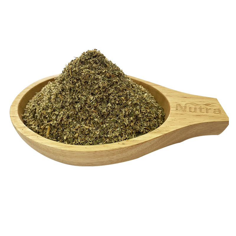 Organic Dried Nettle Leaf Tea bag cut for helping digestion
