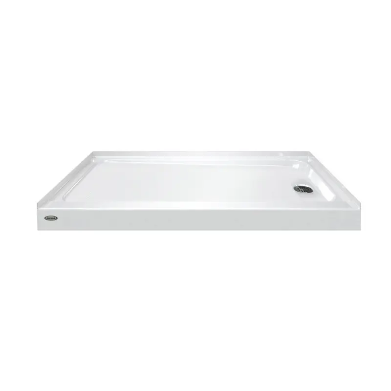 Built-in Anti Slip Acrylic Shower Tray ADA Shower Pan with Pipe feet
