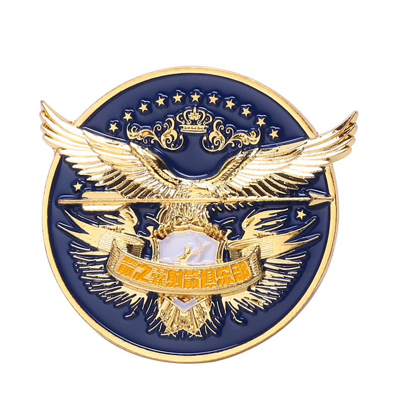 China Factory Wholesale Custom Badges Military company Logo Soft Enamel Custom Metal Lapel Pin Badge