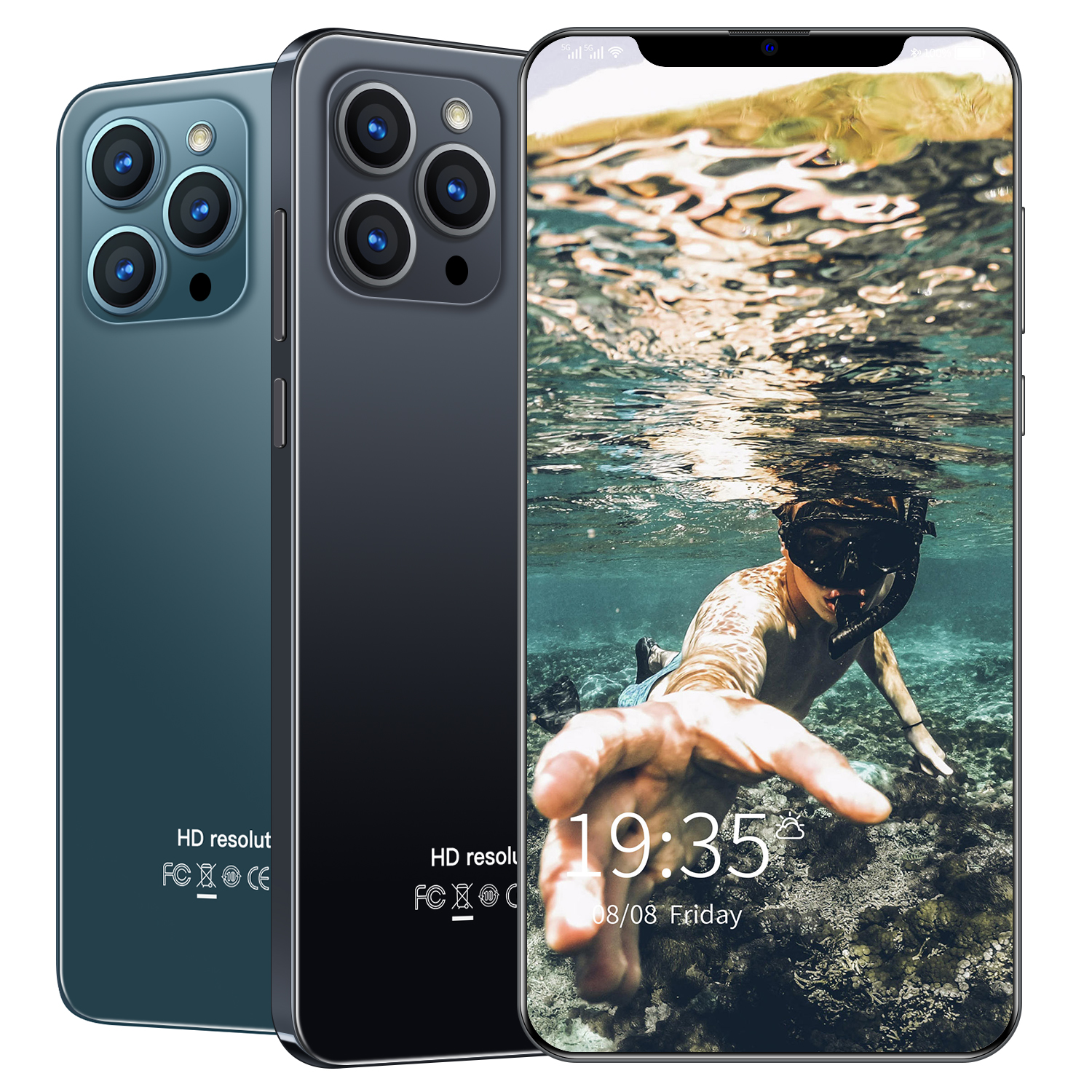 Смартфон 12 Pro Max, 6,7 дюйма, 5G, 12 + 512 ГБ, Android