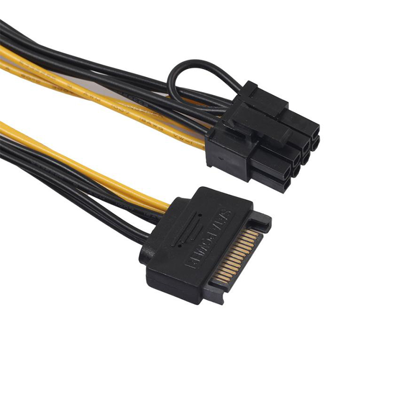 SATA 15 Pin Sata Male к PCI-E Express 6 + 2 Pin Male видео адаптер разъем 20 см 8 Pin кабель питания для ЦП видеокарты
