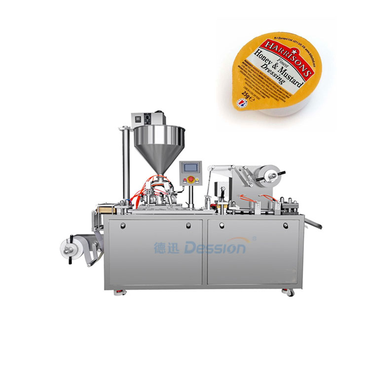 Full Automatic Liquid Chocolate Honey Blister Filling Packing Machine