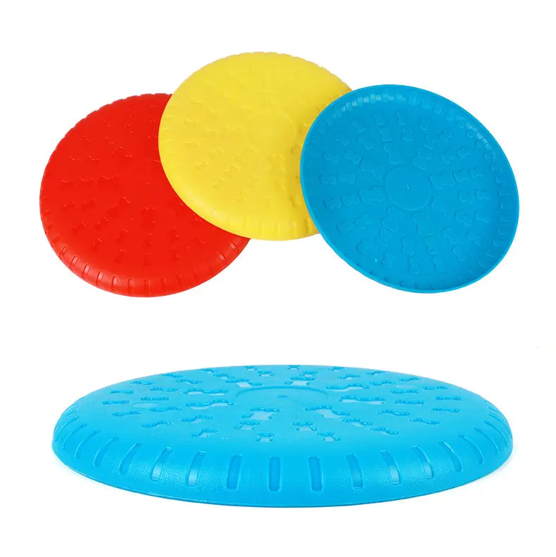 High Quality Pet Toy Dog Training Tpr Feeder Multifunctional Flying Discs Interactive Toy