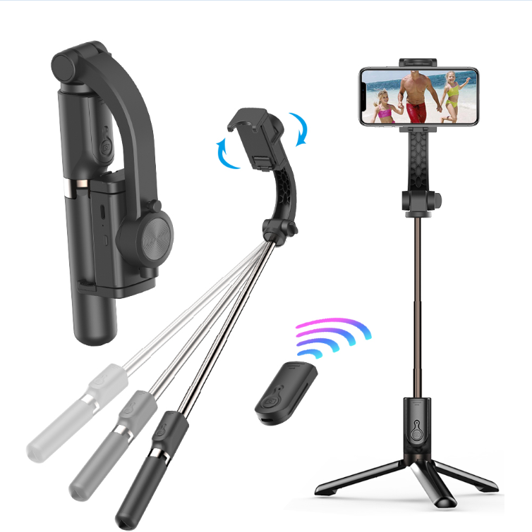 L08 flexible selfie stick Retractable fashion mini BT smartphone Tripod With stabilizer tripod