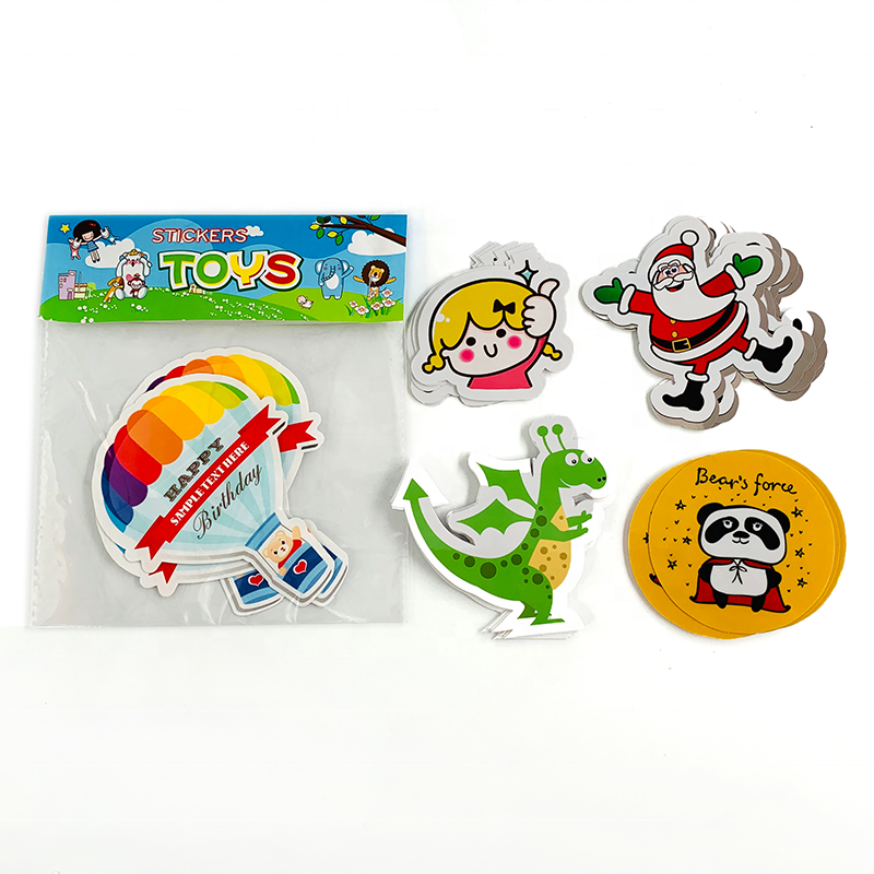 Custom Label Vinyl Die Cut Stickers Printing Adhesive Waterproof Company Anime PVC Logo Stickers Label