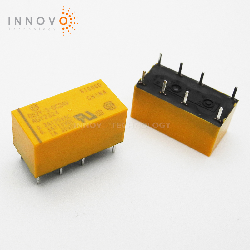 DS2Y-S-DC24V DS2Y-S-24VDC DS2Y-S-DC12V DS2Y-S-DC5V реле общего назначения DPDT со сквозным отверстием 2A 5VDC для 24VDC