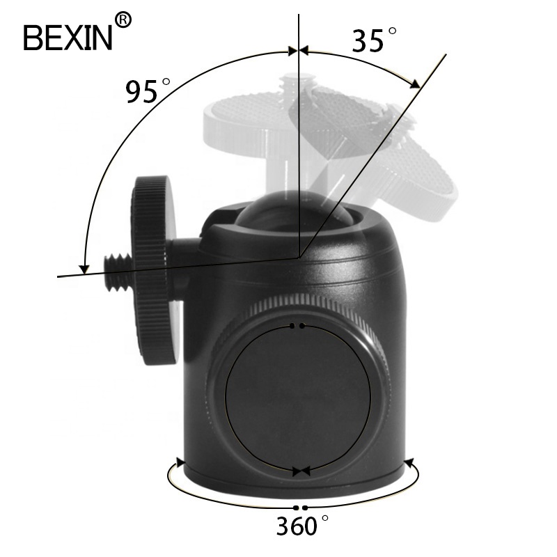 Мини-штатив BEXIN с шаровой головкой, шарнирное крепление на 360 градусов, шарнирное крепление для DV камеры, шаровая Головка с 1/4 винтом для камеры, штатив, монопод, вспышка