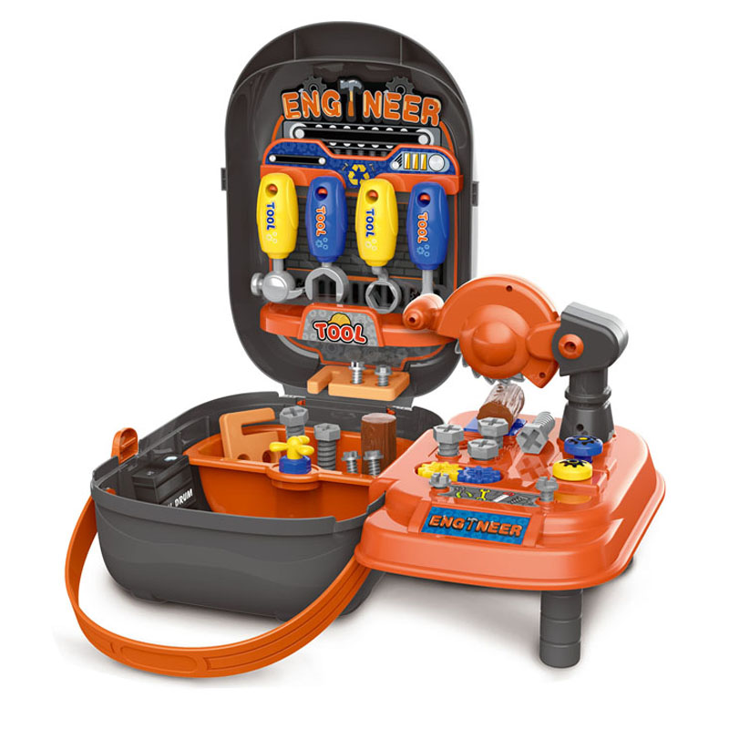 Easy carry suitcase kids toddler tool box set toy for 3 years old boy gifts