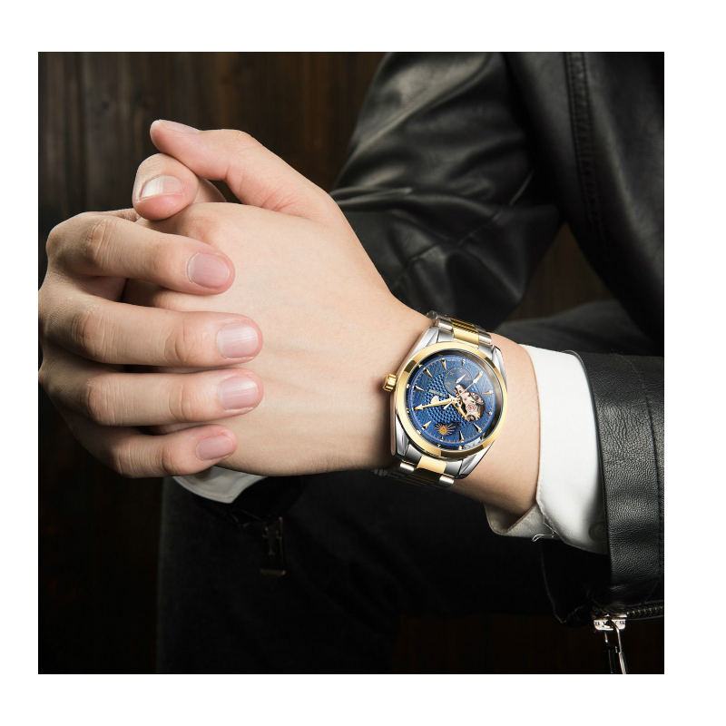 2021 Business Casual Fashion High End Men's Watch Automatic Mechanical Waterproof Men's Watch