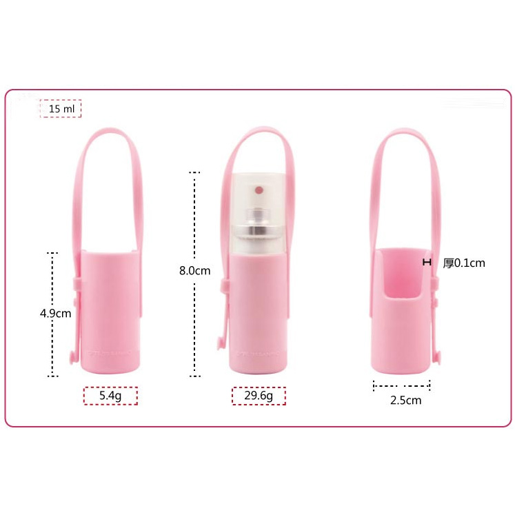 Factory custom oral spray silicone case for oral spray silicon covers