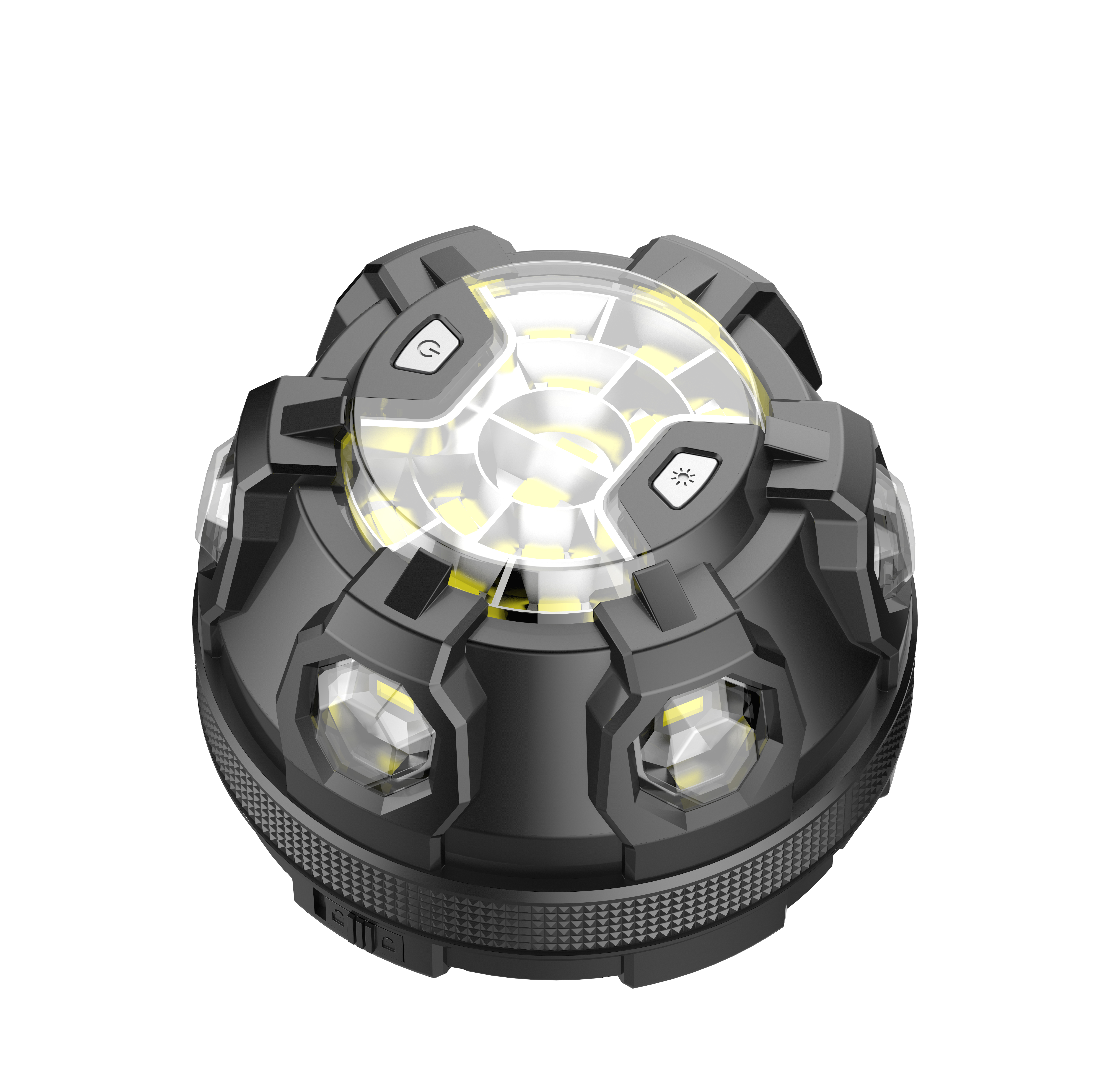 Warning round type outdoor emergency portable rechargeable 10w led warning light