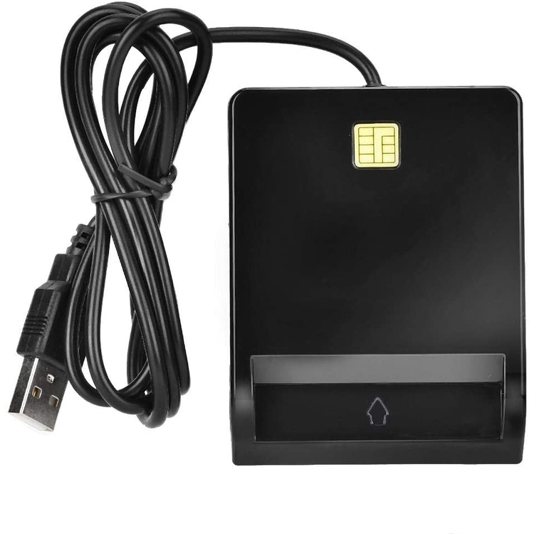 Custom Printed Quality Reader Memory Black USB ATM CAC SIM DNI IC iso 7816 Smart Card Reader