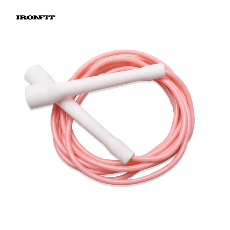 White Handle Custom Logo Solid 5mm PVC Jump Rope