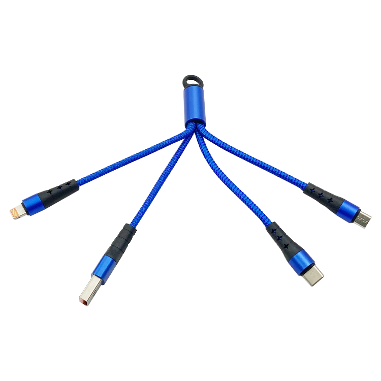 Behpex 3 в 1 нейлоновый Плетеный многопортовый USB-кабель для быстрой зарядки Micro USB/Type-кабель