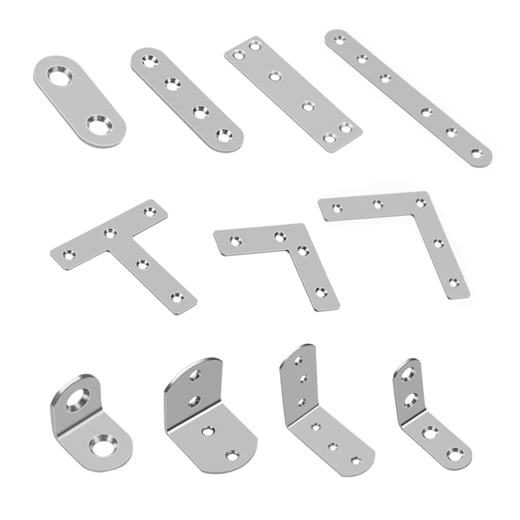 Штампованная Сталь L /T/I /Cross Shape, соединительная угловая пластина, угловой скоба, плоский угловой кронштейн для мебели