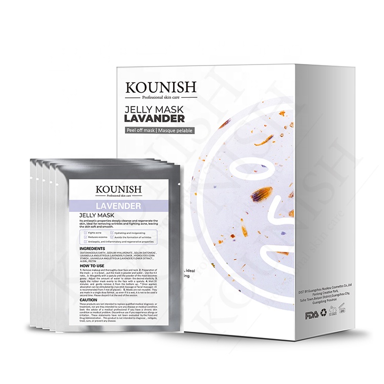 DIY Modeling Lavender Hydro Jelly Facial Masks Beauty Skin Care Cosmetics Korean Peel Off Powder Face Mask
