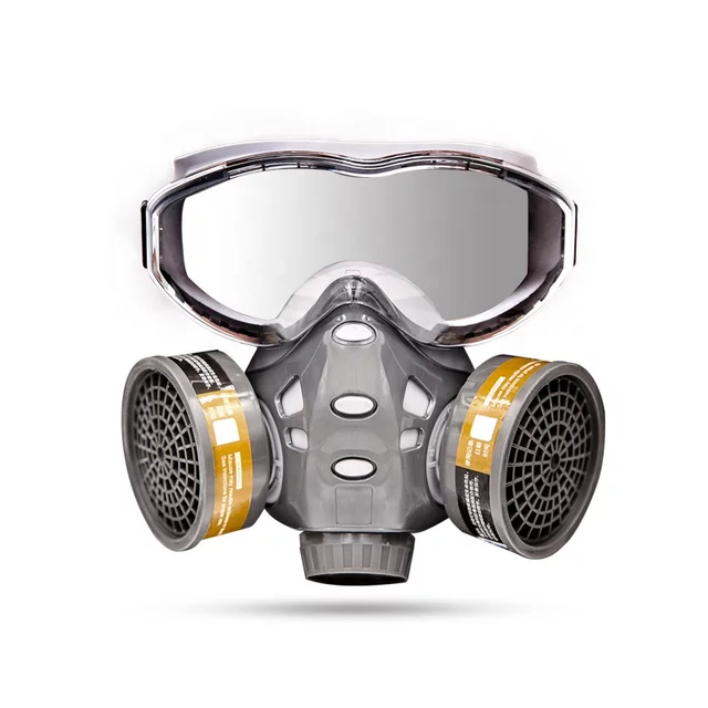 PPE плюс TPE/АБС-пластик/PP материал сварки половинными уход за кожей лица противогаз с защитными очками