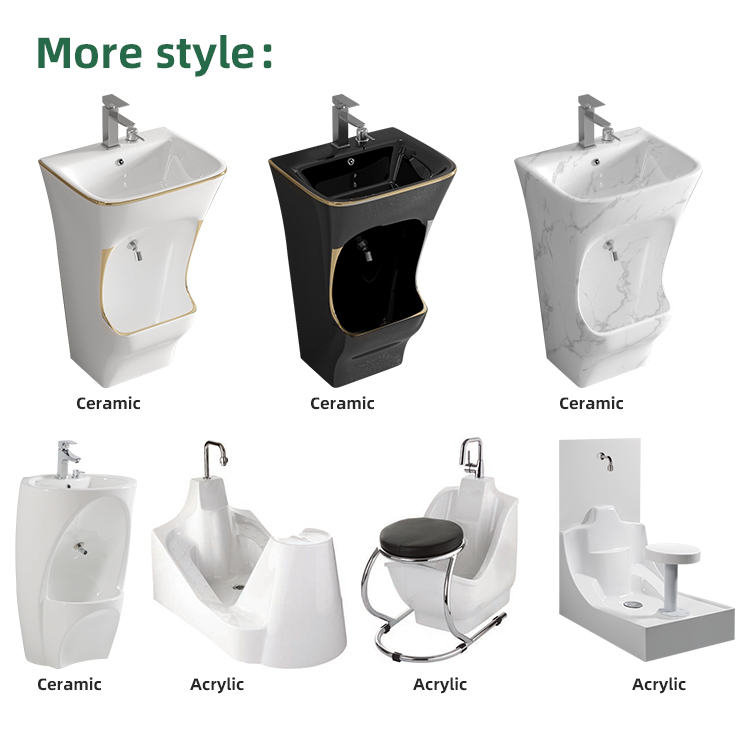Kidoir Ceramic Islamic Waschbecken 2 In 1 Wudu Sink Ablution Station Footwasher Foot Washer Wudhu Wash Basin For Muslim Home