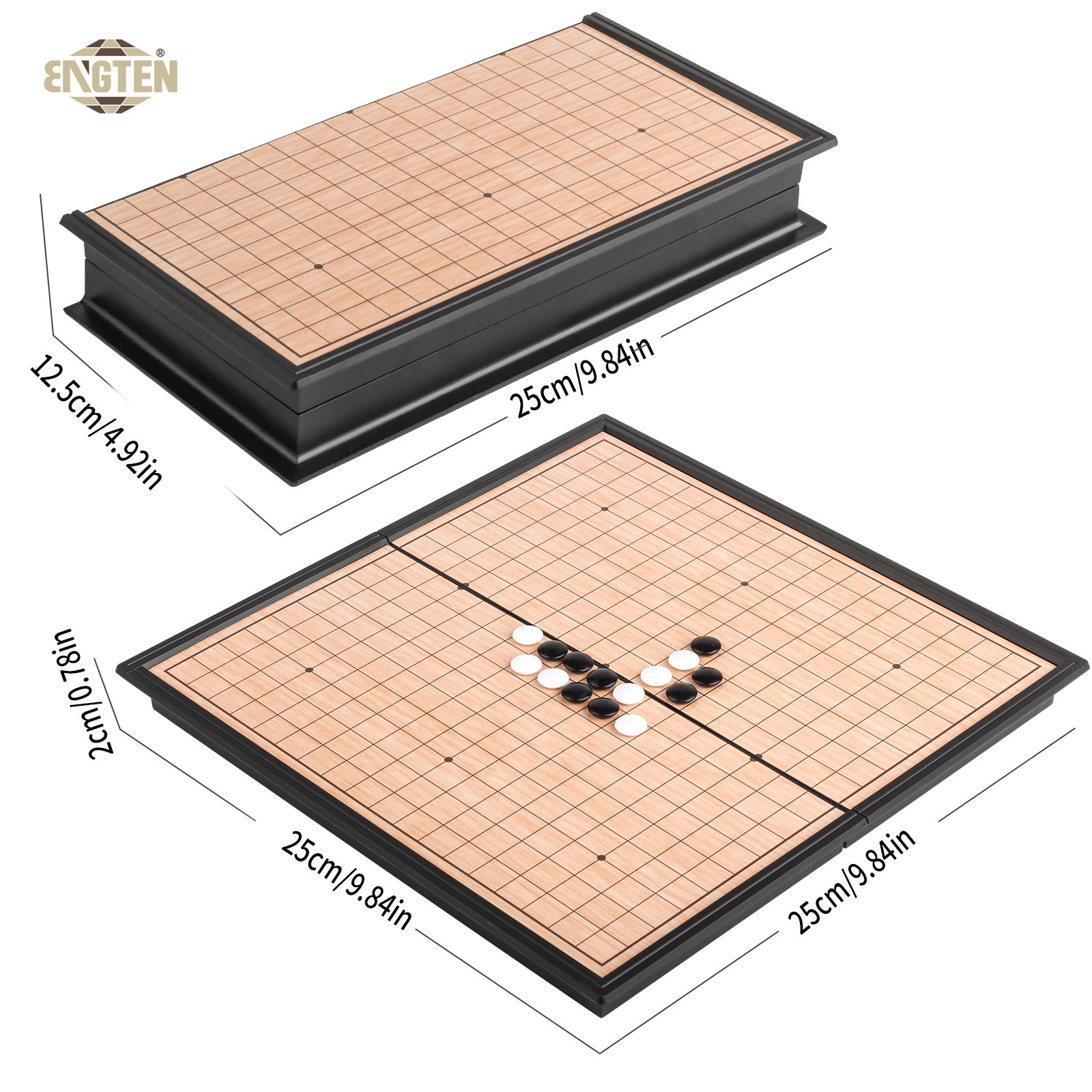 Развивающая удобная складная шахматная доска китайская Weiqi, игровая настольная доска