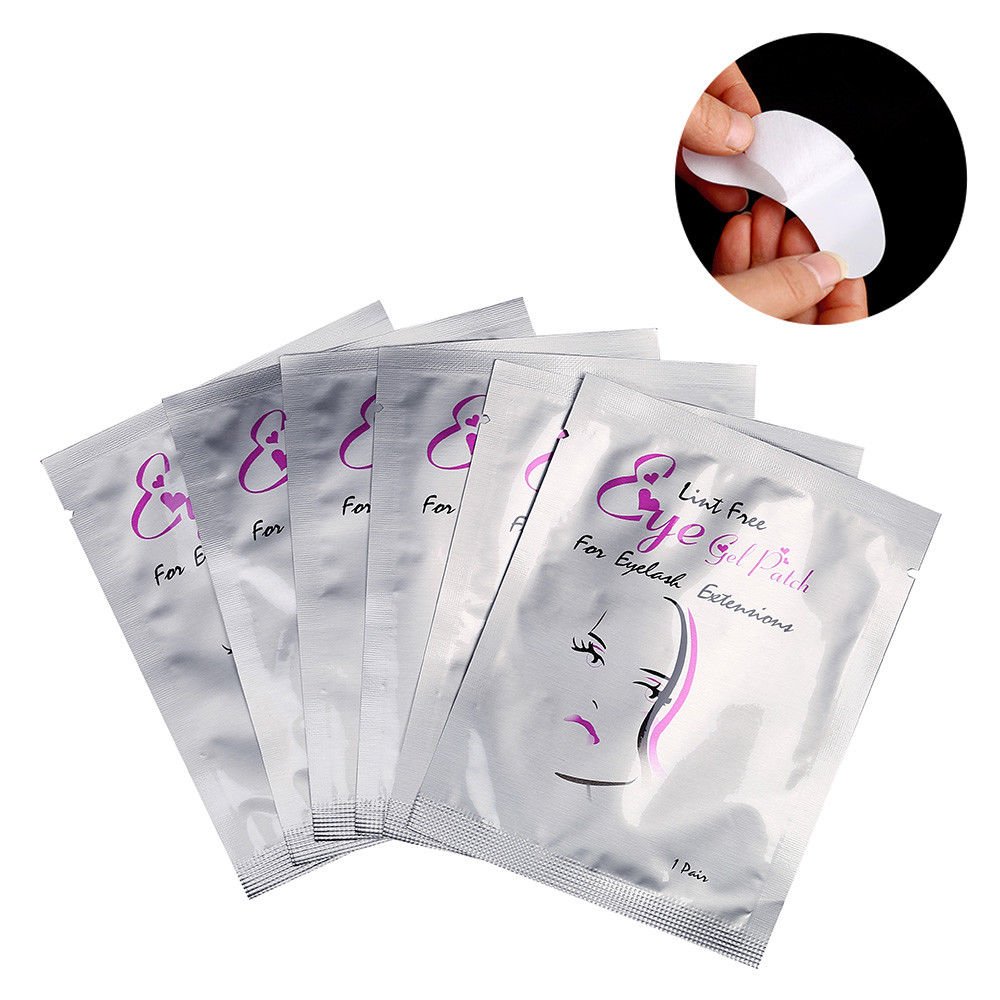 Wholesale Beauty Head Patches for Eyelash Extension Eye Pads Golden Under Individual Eye Lash Makeup Eyelash Extension
