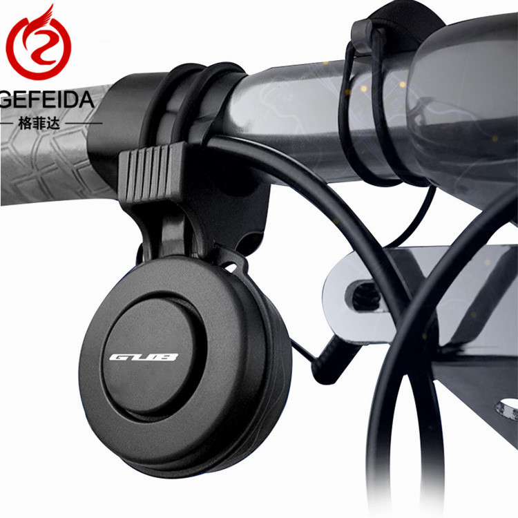 GUB Q-210S велосипедный Электрический рожок ABS + PC USB Перезаряжаемый горный шоссейный велосипед руль кольцо 4 звуковые колокольчики черный