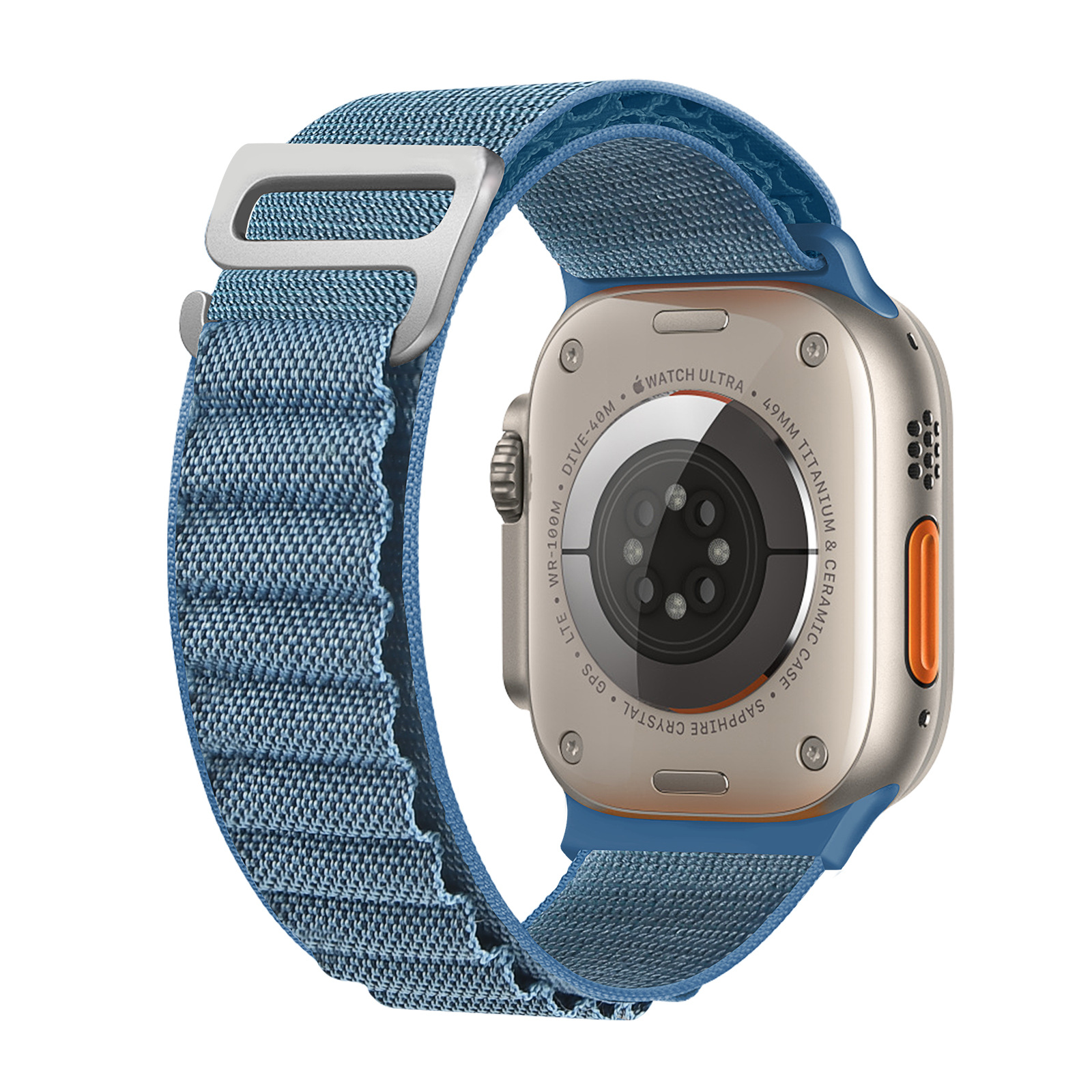 Ремешок нейлоновый для Apple Watch Series 7 8 Ultra, модифицированный эластичный браслет для наручных часов, 49 мм