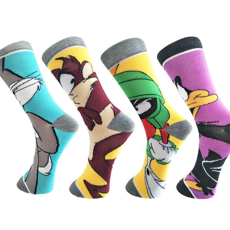 Spot mixed wholesale cartoon animal funny long socks for men