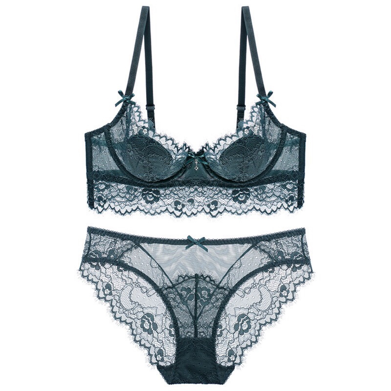 High Quality Breathable Sexy Lace Underwear Bra And Panty Set