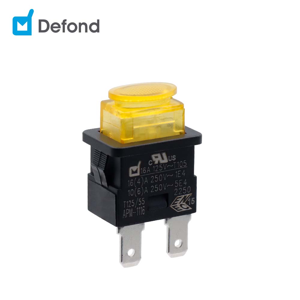 Defond СИД кнопочный переключатель APM-1116-0-BBL31-02R IP65 типа с резиновым колпачком 16a 125v t105 кнопочный переключатель