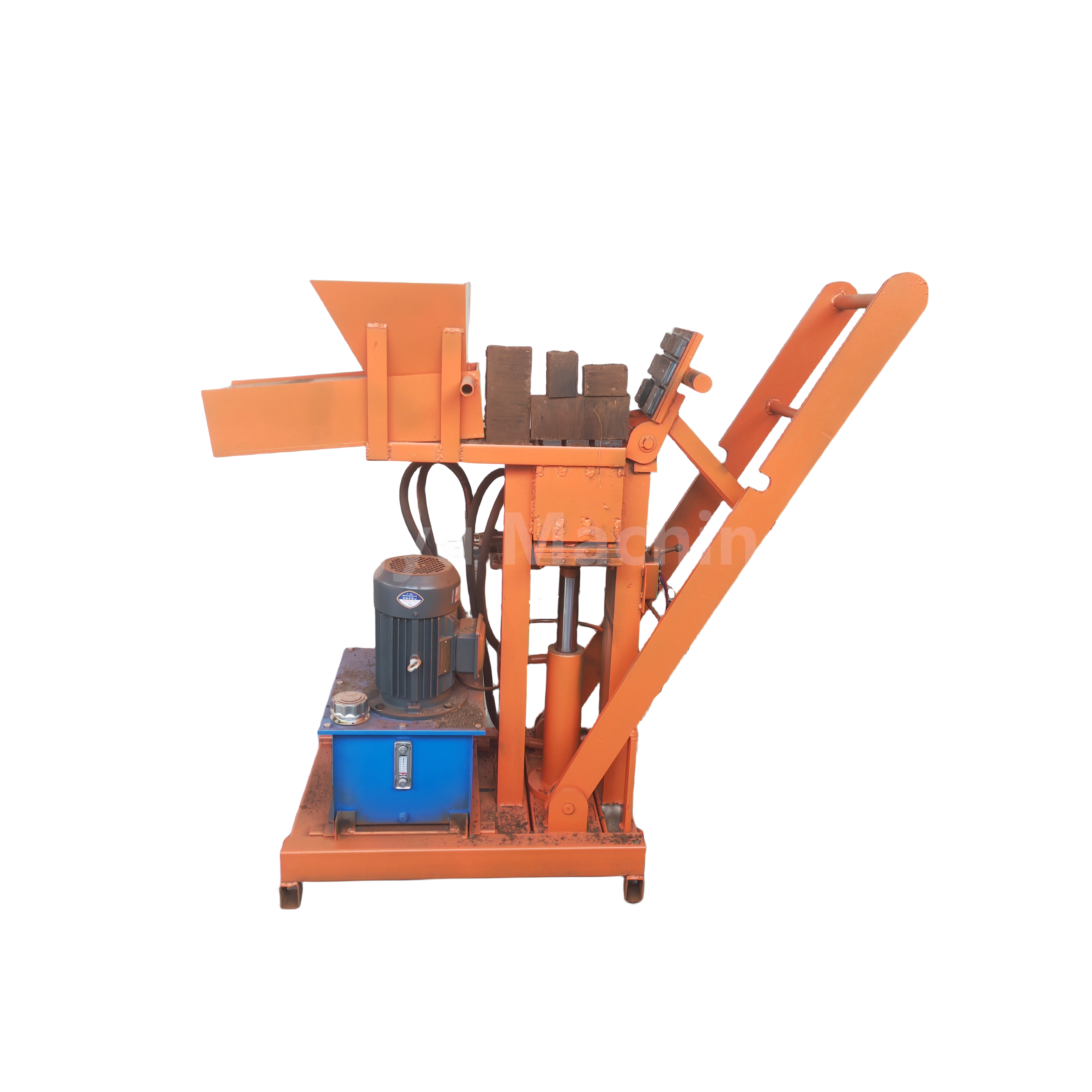 Hydraulic interlocking brick mold interlocking block paving machine Soil hydraulic clay interlocking brick making machine