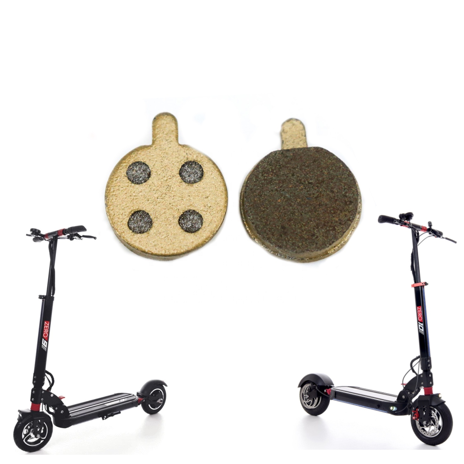 Brake Pads Full-metallic Brake Rotors Bicycle Cooling Disc Brake Pad for Zero 9 Zero 10 Xiaomi Pro Scooter ZOOM DB280 MTB