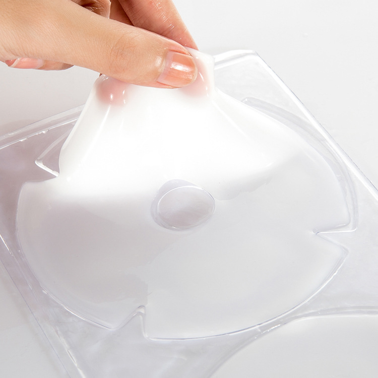 OEM private label natural skin care no logo whitening firming lifting collagen crystal breast mask