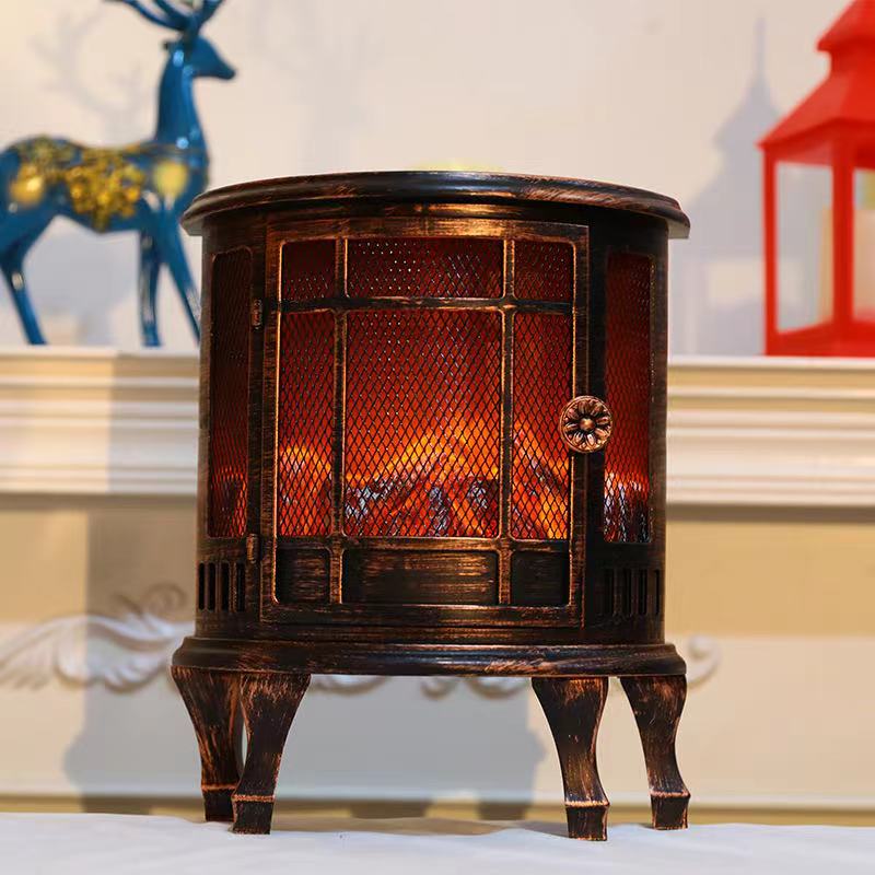 wholesale custom led flame no heat USB home decorative electric fireplace indoor
