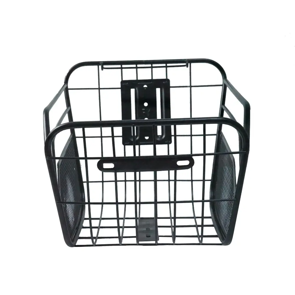 Wholesales Road Mountain Folding Bike Anti-Rust Detachable Container Bike Accessory Electric Bicycle Metal Basket