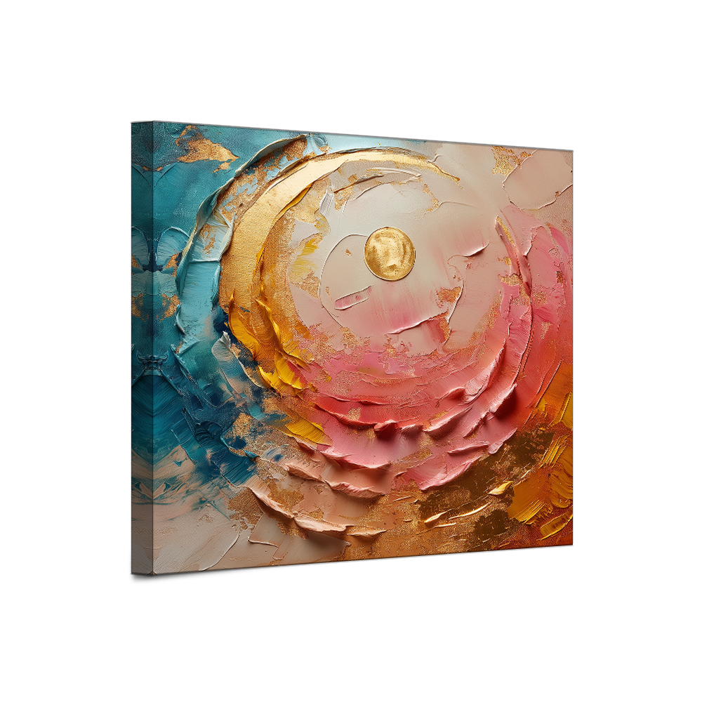 Modern abstract Oil Painting on Canvas heavy textured Wall Art painting Colorful Wave Acrylic Painting art for home decoration