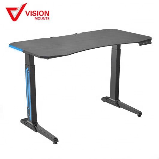 Hight adjustable gaming desk MDF with RGB light VM-ESE02