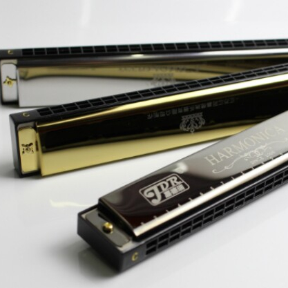 High quality 24 hole polyphony C tone beginners harmonica for performance