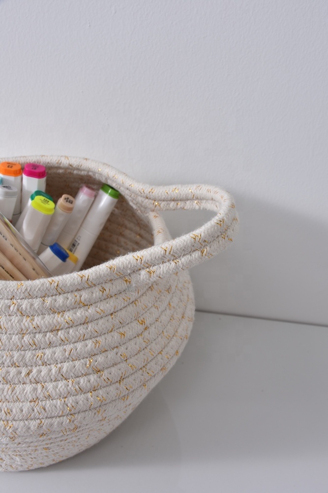 Home Decoration Hanging Flower Pot Woven Plant Basket Indoor Potted Plant Hanger toy Storage Organizer
