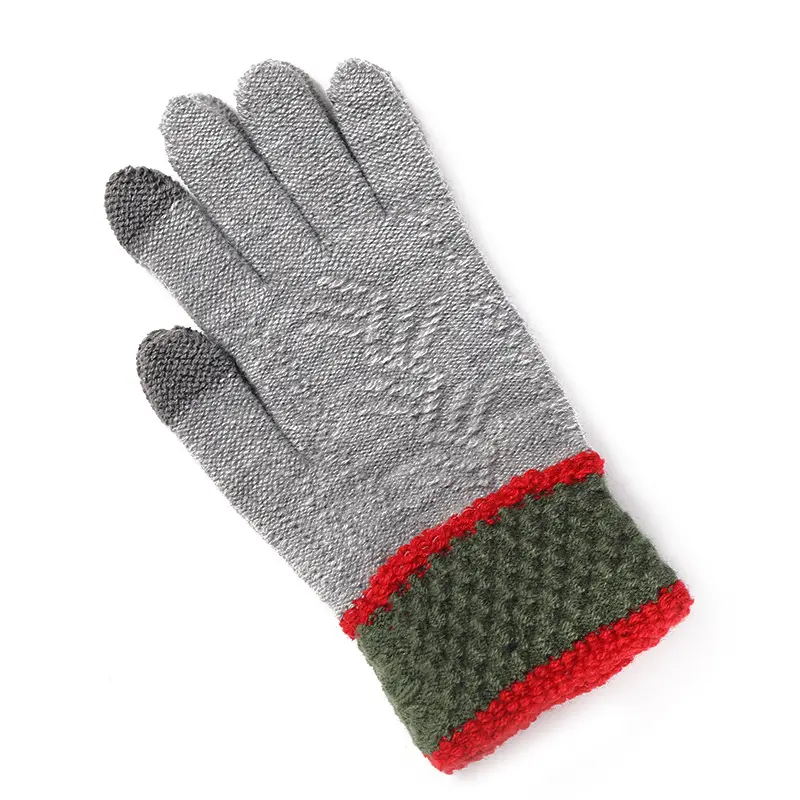 Unisex Winter Students Wool Warm Gloves Outdoor Cycling Touch Screen Cashmere Winter Gloves