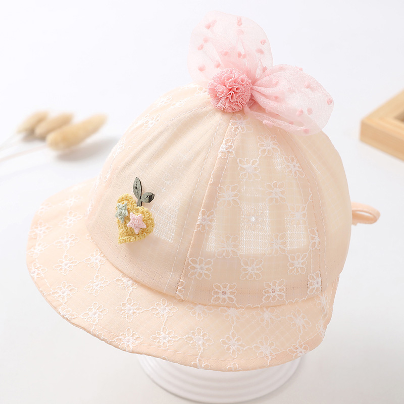Korean version of the baby 0-6 months female baby leisure sun hat fisherman hat